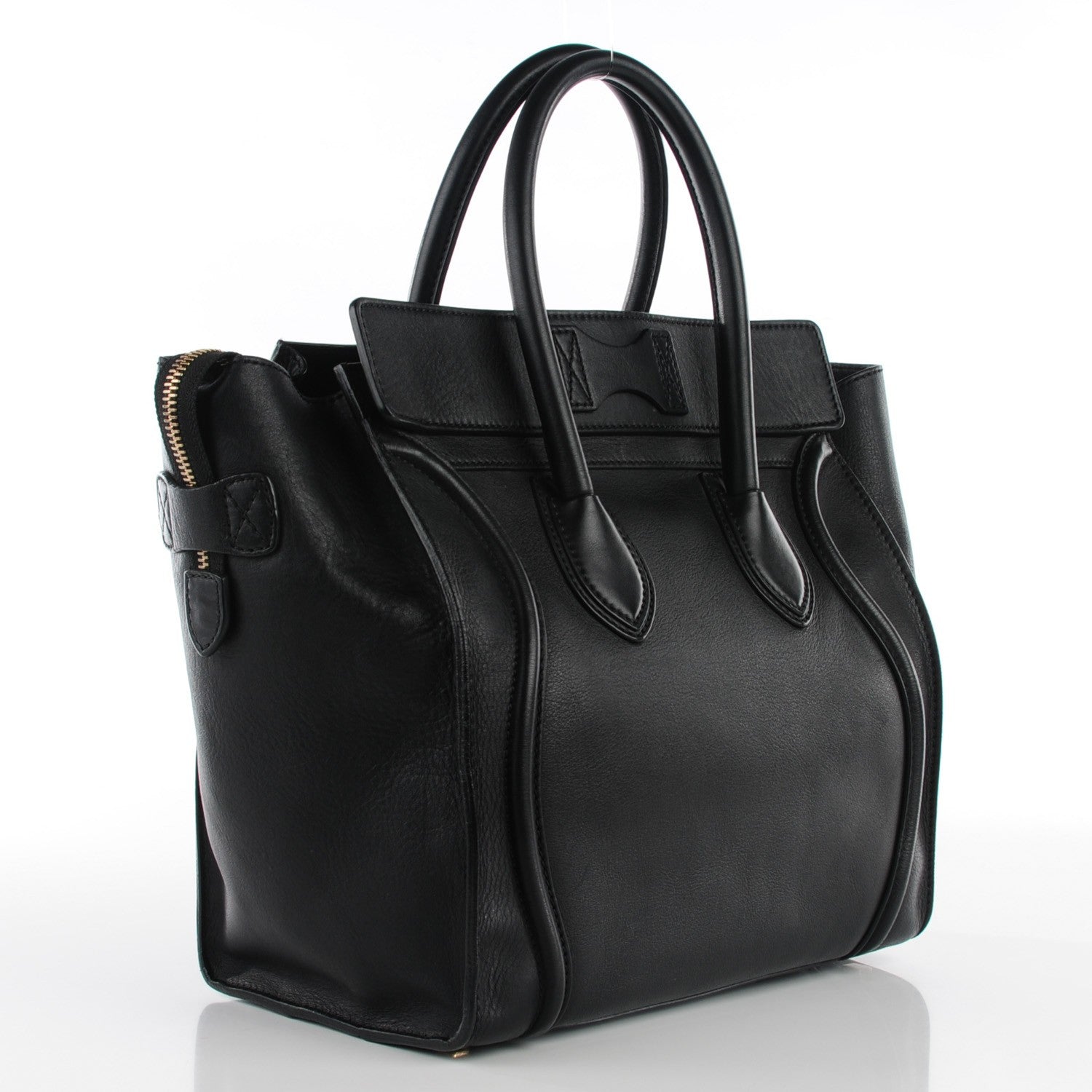 Celine Smooth Calfskin Mini Luggage Black 3 of 9