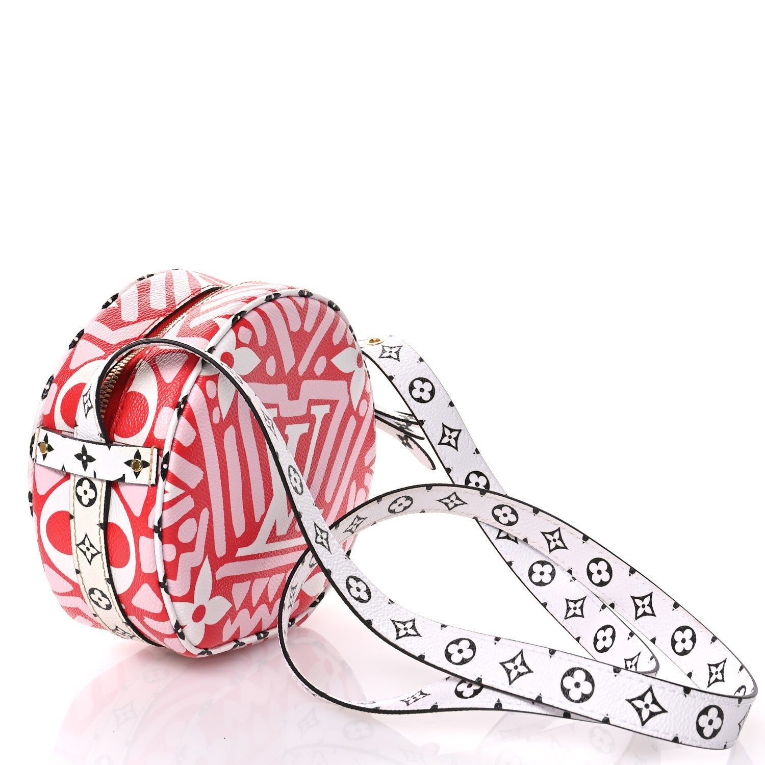 Louis Vuitton Monogram Giant Crafty Boite Chapeau Souple PM Rouge Rose Creme 3 of 7