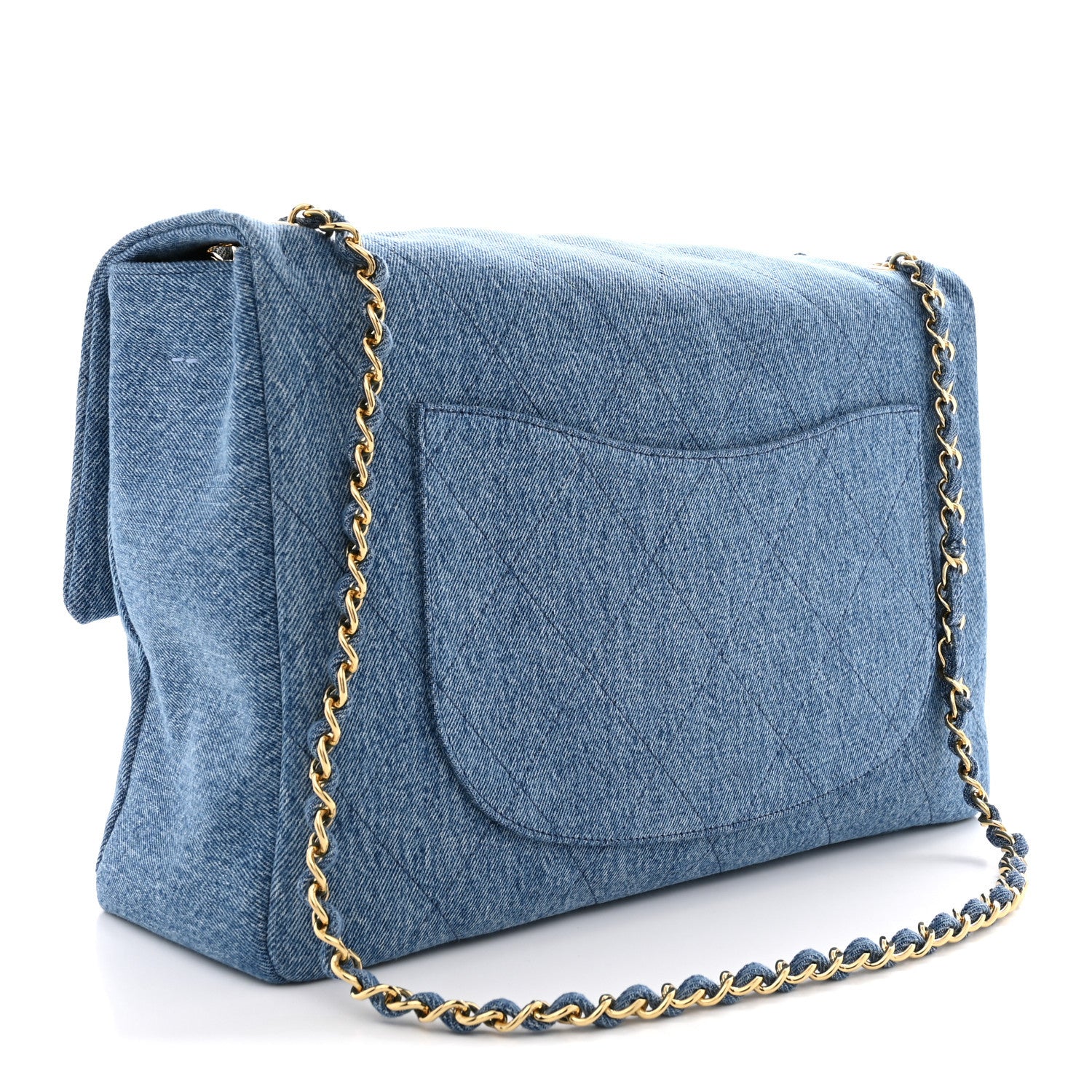 Chanel Denim Souplissimo Maxi Flap Blue 3 of 11