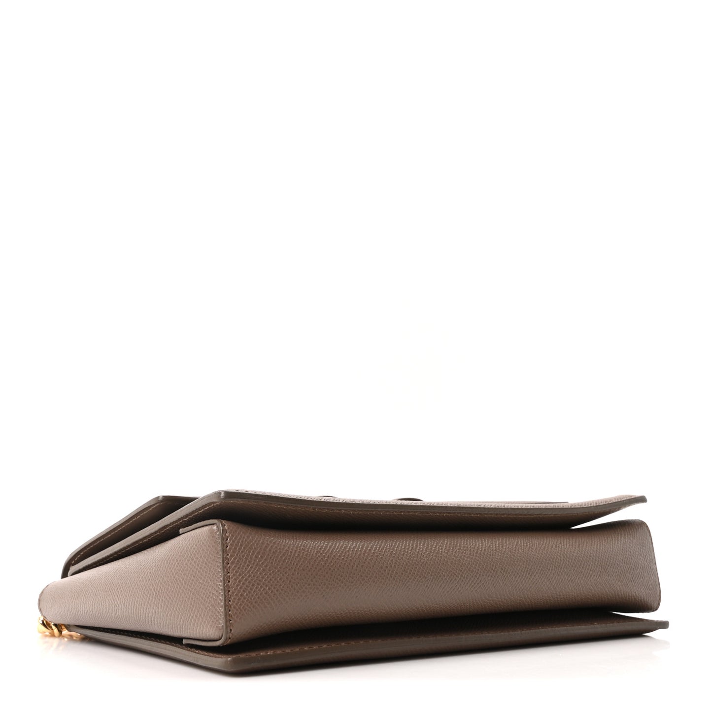 Printed Calfskin Ginny Shoulder Bag Grey