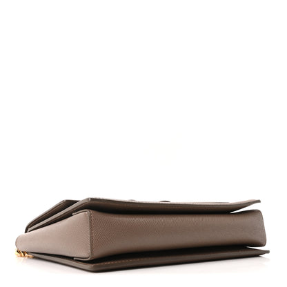 Salvatore Ferragamo Printed Calfskin Ginny Shoulder Bag Grey 4 of 9