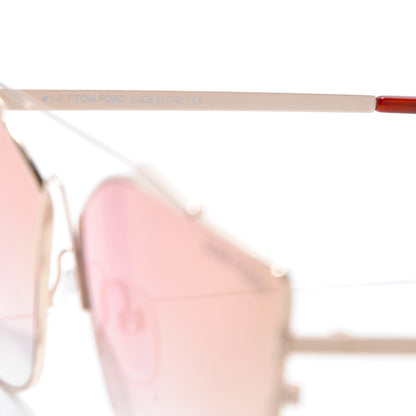 Tom Ford Jacquelyn Aviator Sunglasses TF563 Gold 7 of 8