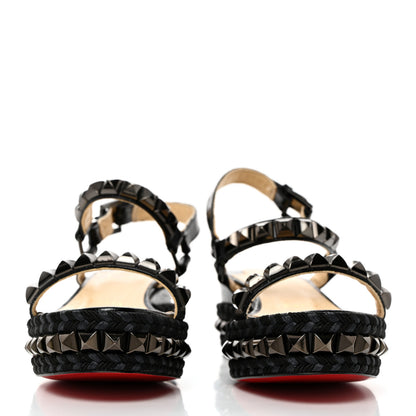 Christian Louboutin Alligator Rope Cataclou 60 Platform Sandals 35 Black 2 of 7
