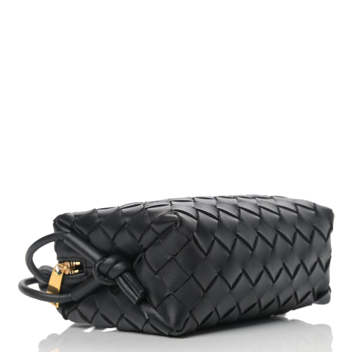 Nappa Intrecciato Mini Loop Camera Bag Black