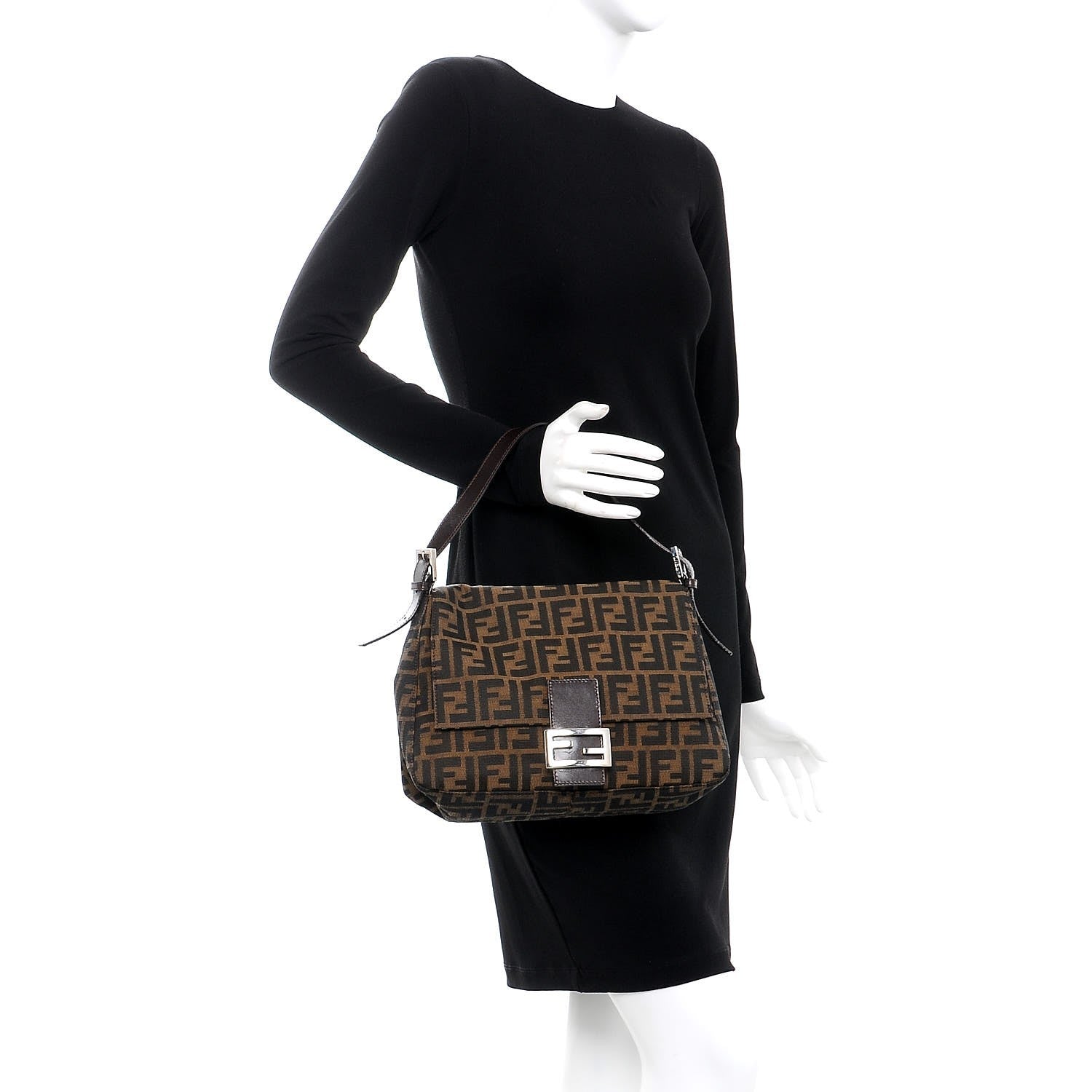 Fendi Zucca Mama Baguette Tobacco 2 of 7