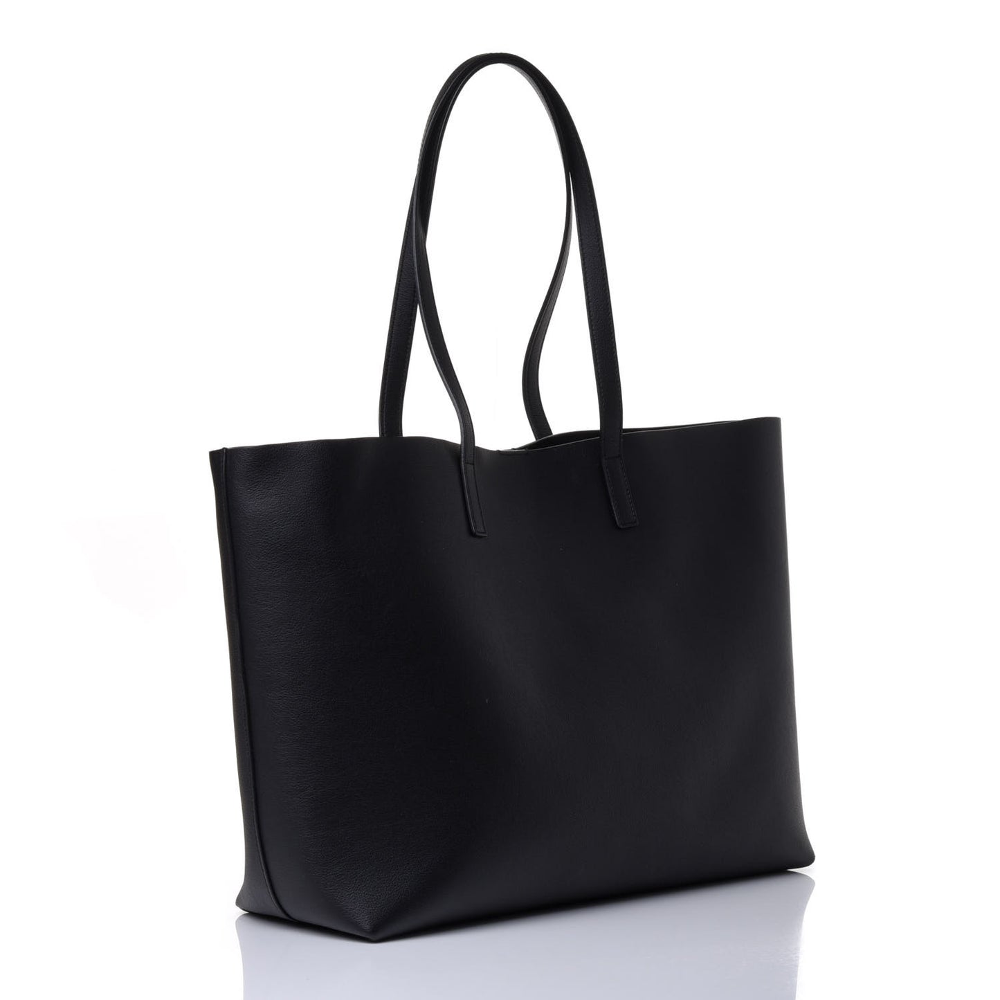 Calfskin Large Shopping Tote Black