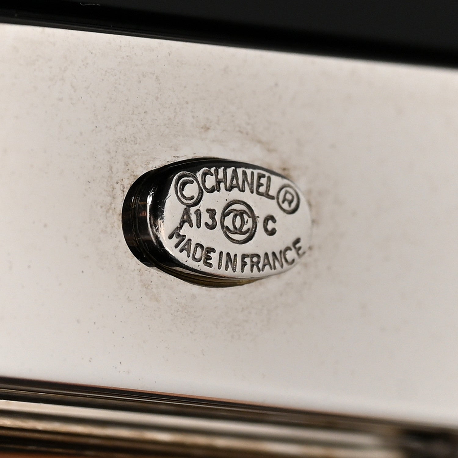 Chanel Crystal CC Cuff Black 4 of 4