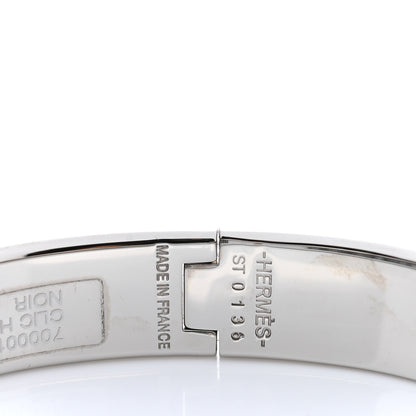 Hermes Enamel Narrow Clic Clac H Bracelet PM Black 4 of 4