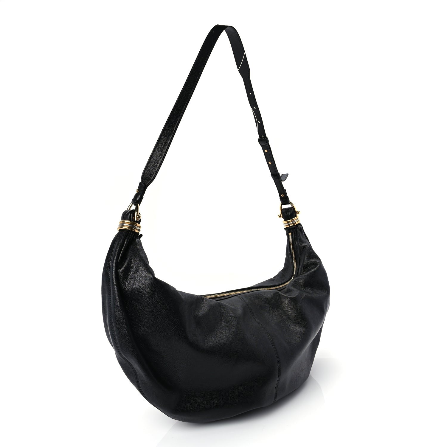 Chloe Grained Calfskin Large Bracelet Hobo Bag Black 2 of 8
