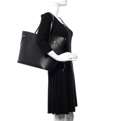 Louis Vuitton Epi Neverfull MM Black 2 of 9
