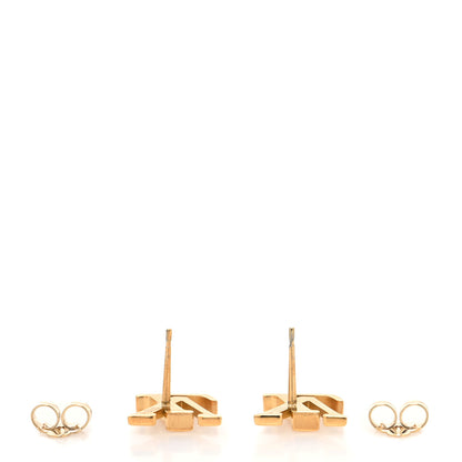 Louis Vuitton Metal LV Iconic Earrings Gold 3 of 5