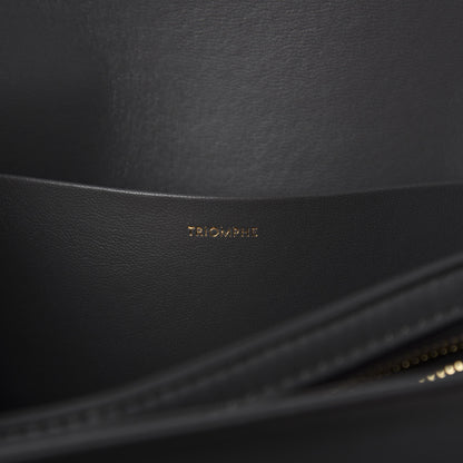 Celine Shiny Calfskin Medium Triomphe Grey 9 of 12