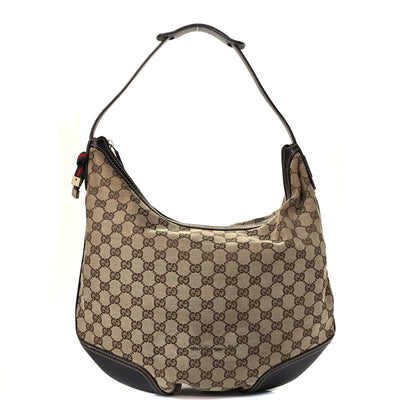 Gucci Monogram Large Princy Hobo Dark Brown 1 of 9