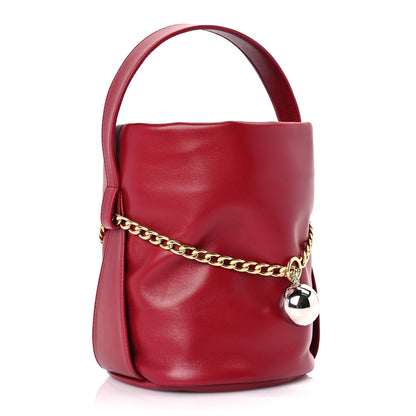 Prada Nappa Mini Petit Sac Noir Bucket Bag Ciliegia 2 of 8