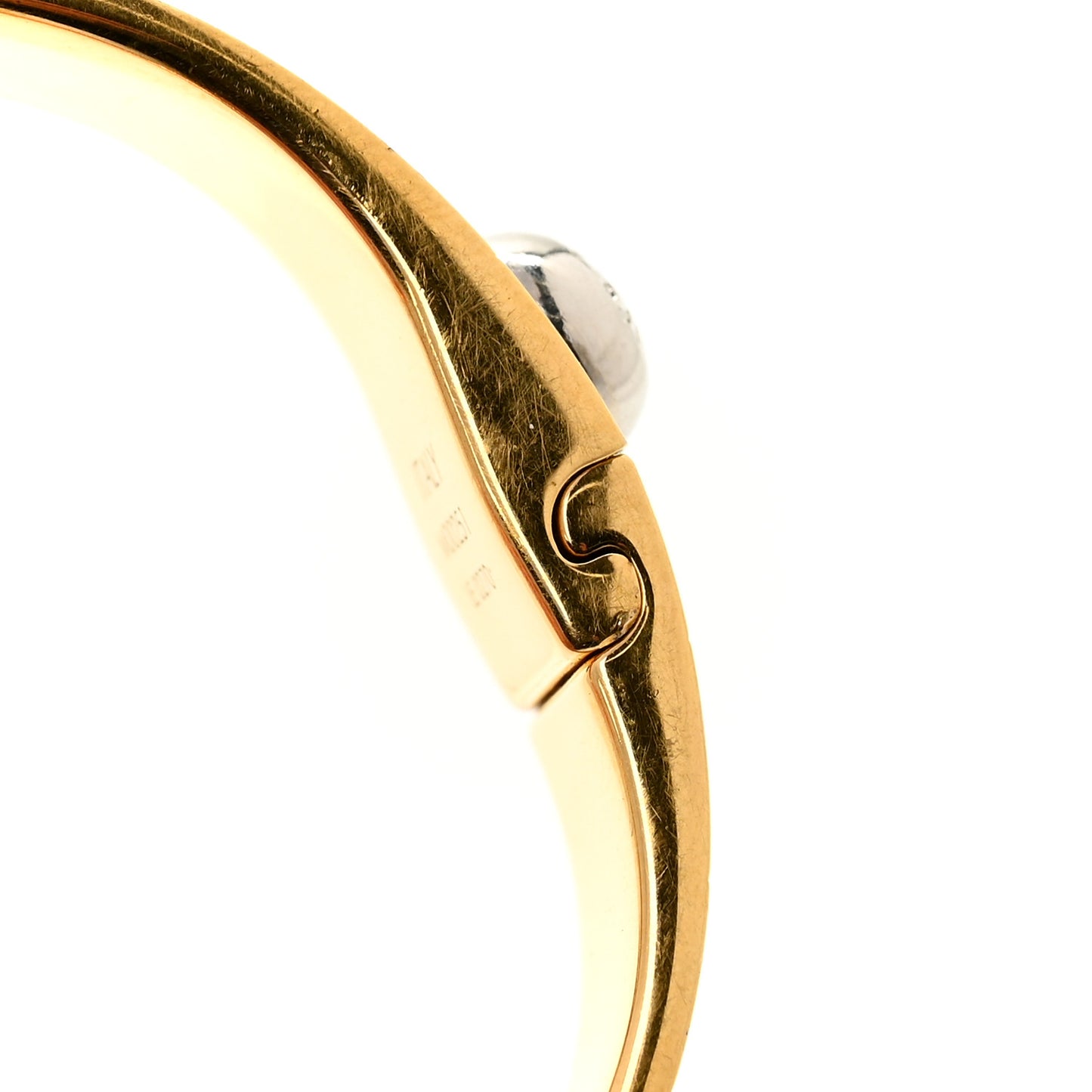 Brass Monogram Nanogram Cuff S Gold
