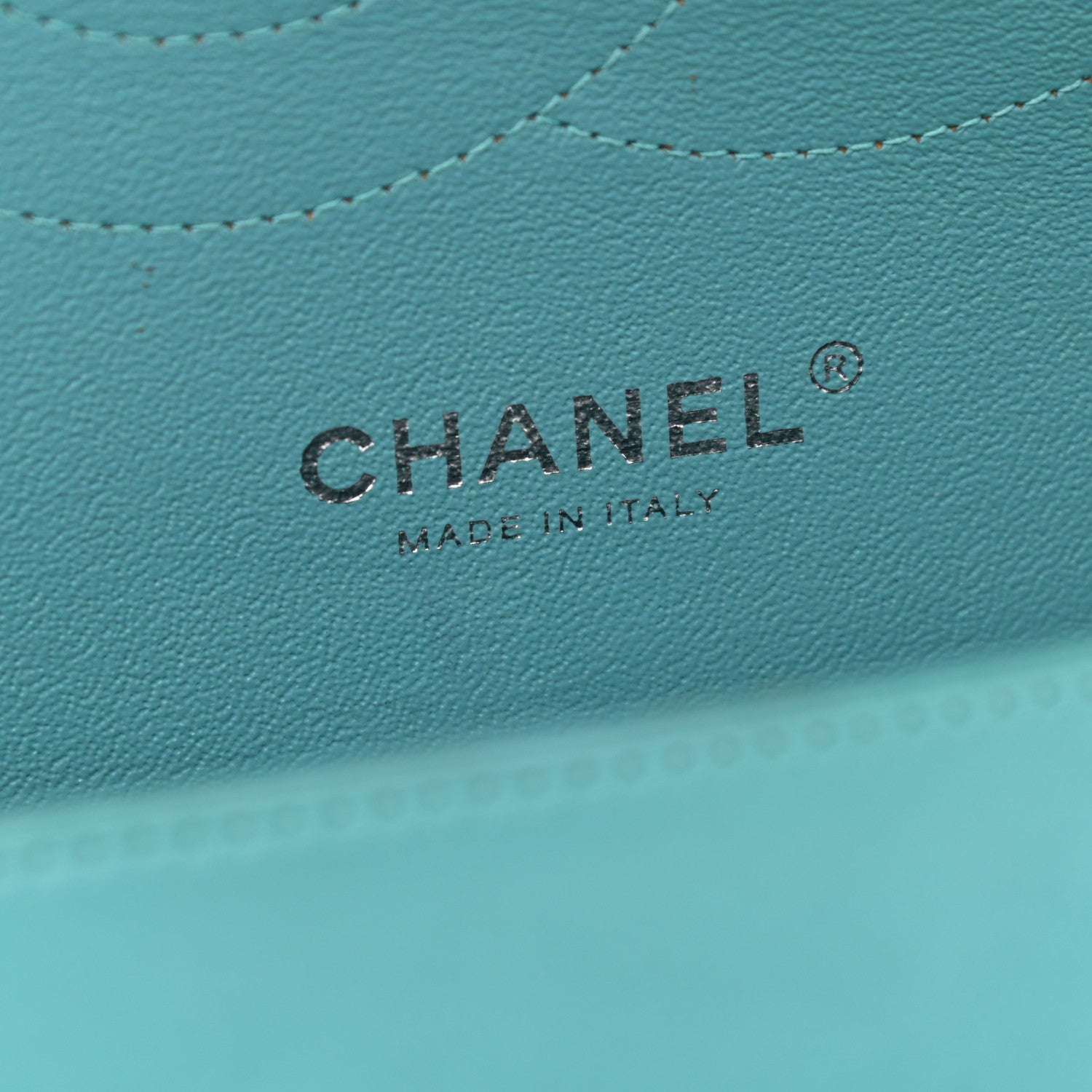 Chanel Lambskin Quilted Jumbo Double Flap Turquoise 6 of 13