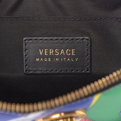 Versace Vitello Logo Print Pochette Black Multicolor 6 of 7