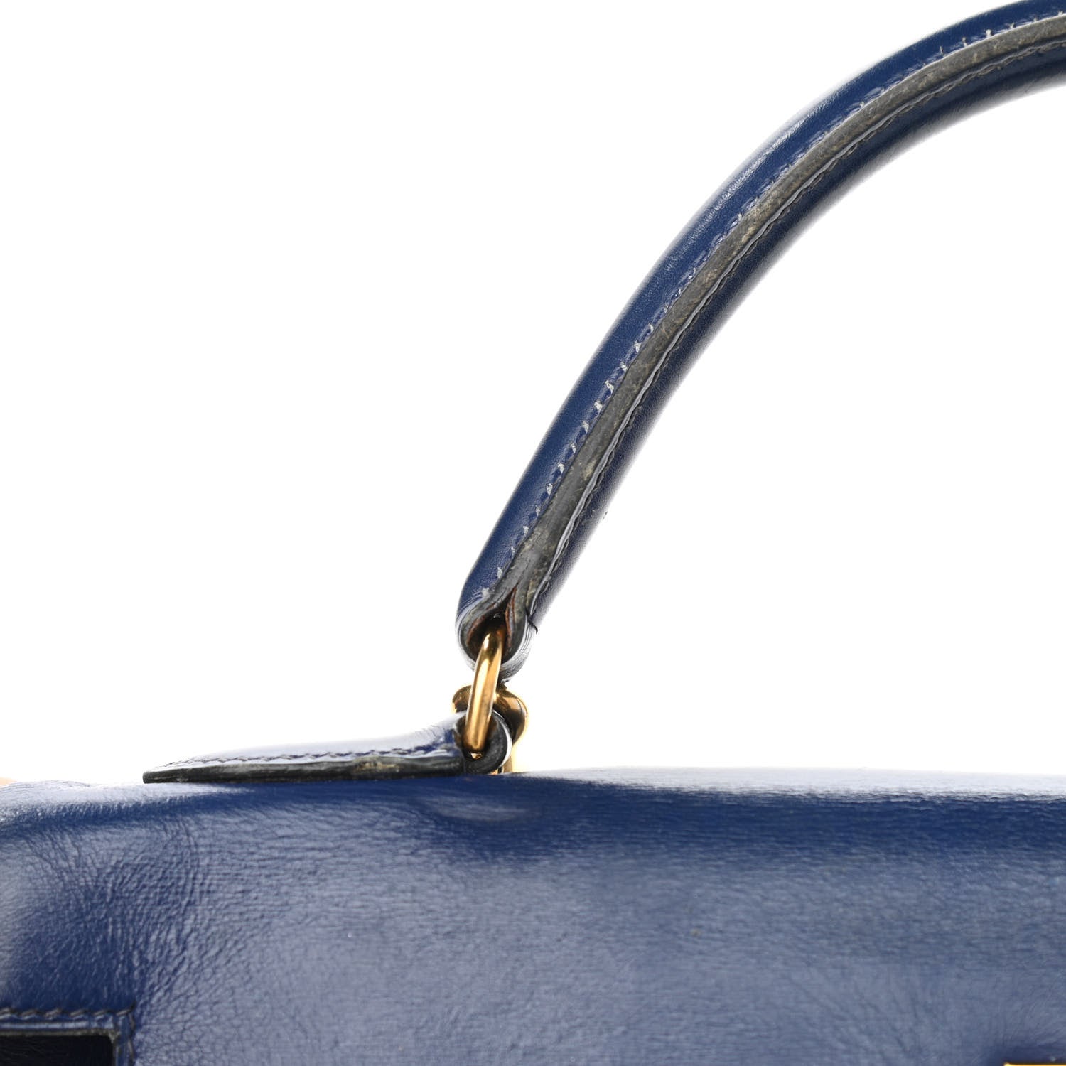 Hermes Box Kelly Retourne 32 Bleu Saphir 18 of 23