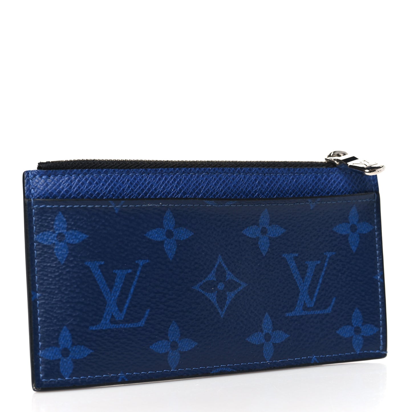 Monogram Taiga Coin Card Holder Cobalt
