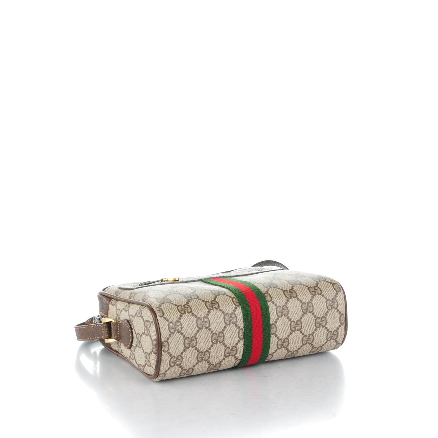 Gucci GG Plus Monogram Web Small Shoulder Bag Dark Brown 4 of 8