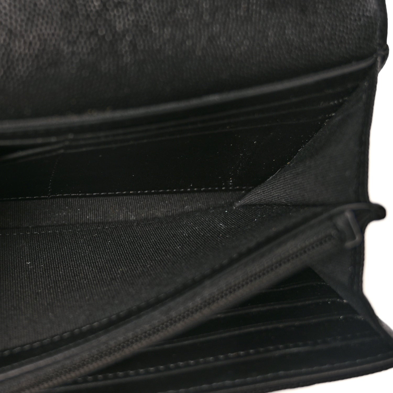 Chanel Caviar Quilted Pocket Twins Wallet On Chain WOC Black 4 of 9