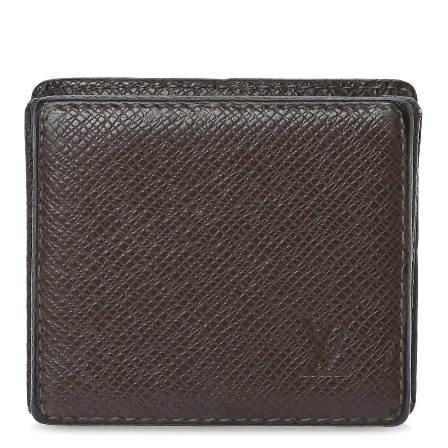 Louis Vuitton Taiga Porte-Monnaie Boite Coin Purse  Grizzli 1 of 6