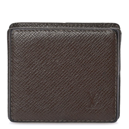 Louis Vuitton Taiga Porte-Monnaie Boite Coin Purse  Grizzli 1 of 6