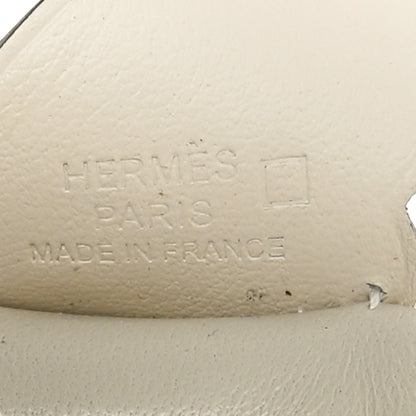 Hermes Milo Lambskin Matte Alligator Touch Grigri Rodeo Pegase Horse Bag Charm PM Craie Nata Beton 3 of 5