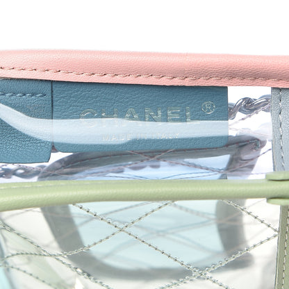 Chanel Lambskin PVC Quilted Mini Coco Splash Flap Blue Green 6 of 9