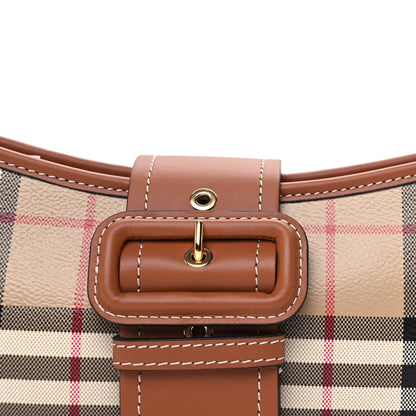 Burberry E-Canvas Vintage Check Sling Buckle Bag Briar Brown 6 of 8