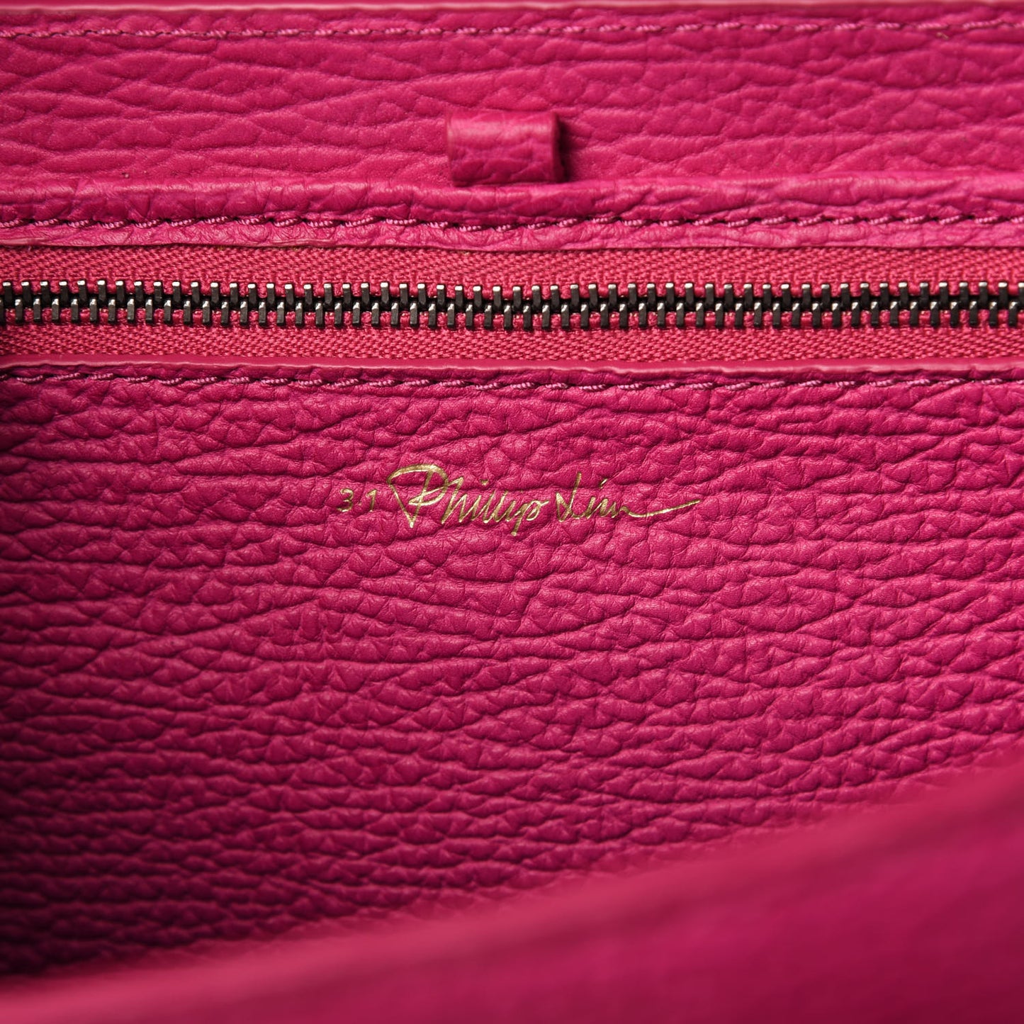 Textured Calfskin Mini Pashli Satchel Fuschia