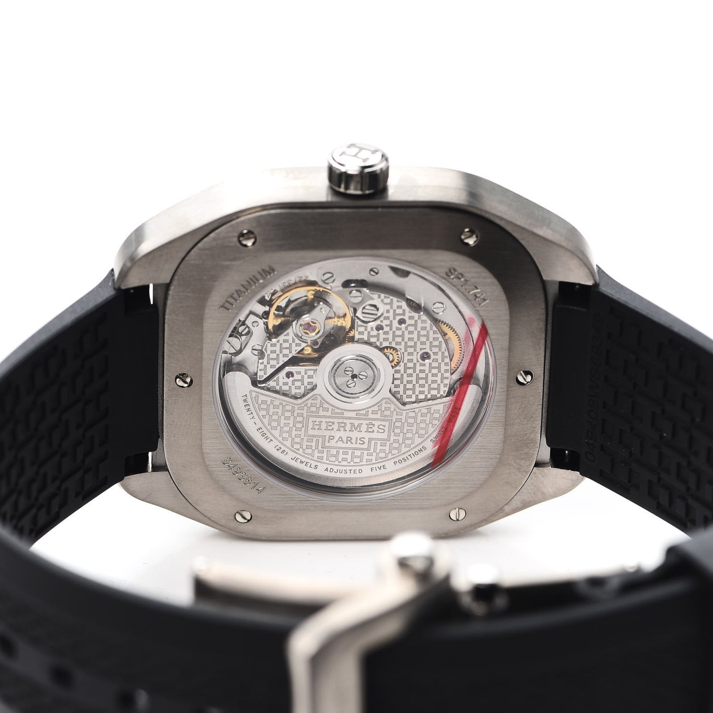 Titanium Rubber 39mm H08 Automatic Watch Noir