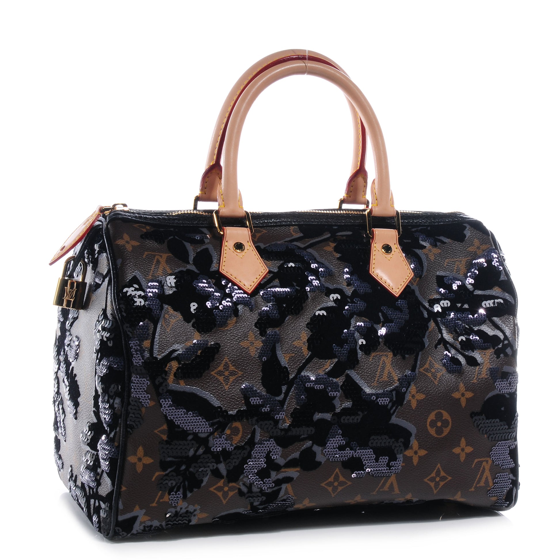 Louis Vuitton Monogram Fleur De Jais Sequins Speedy 30 3 of 9