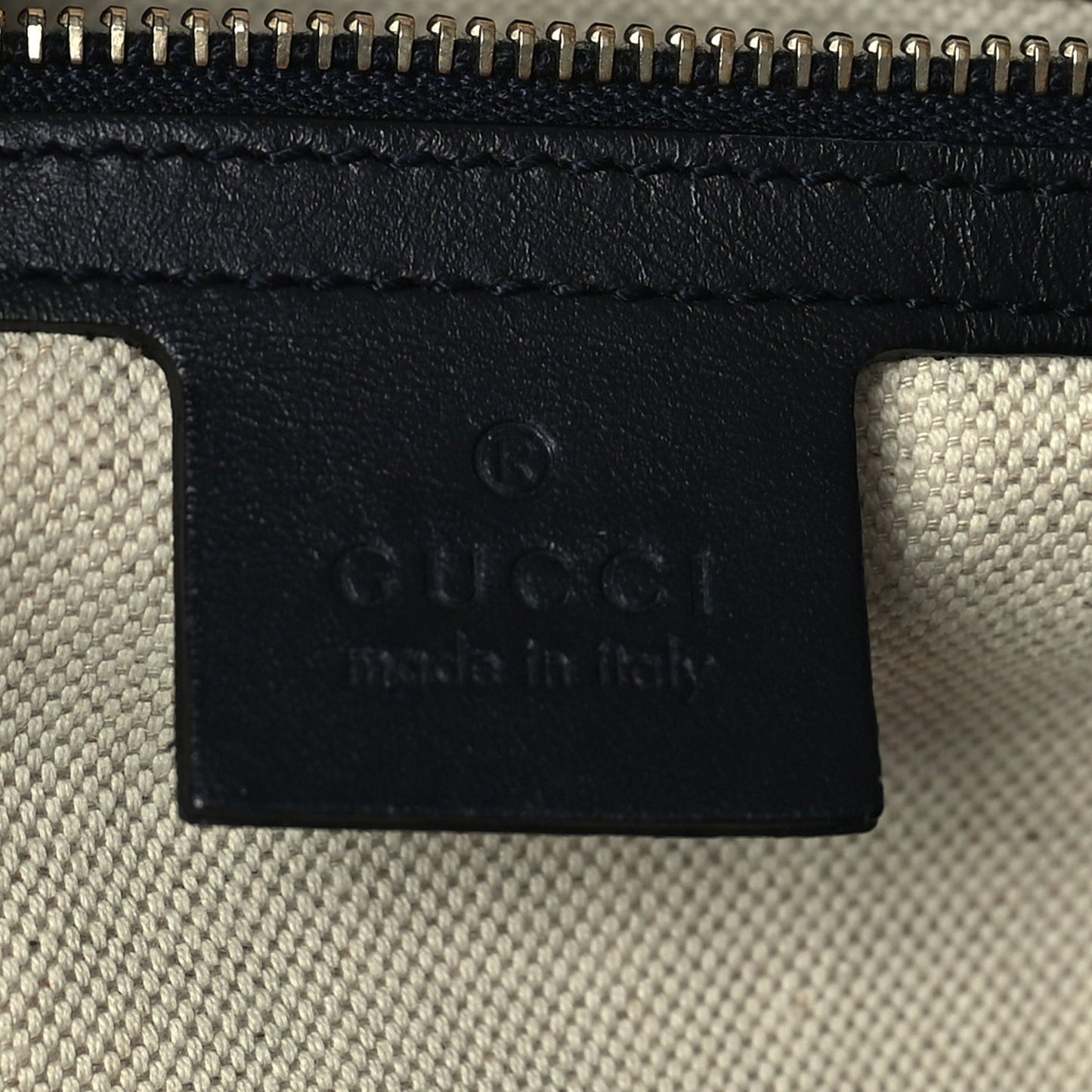 Monogram Selleria Calfskin Vintage Web Medium Boston Beige Blue