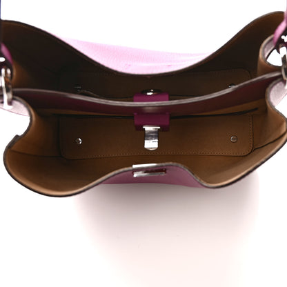 MCM Grained Calfskin Medium Milla Hobo Purple 5 of 8