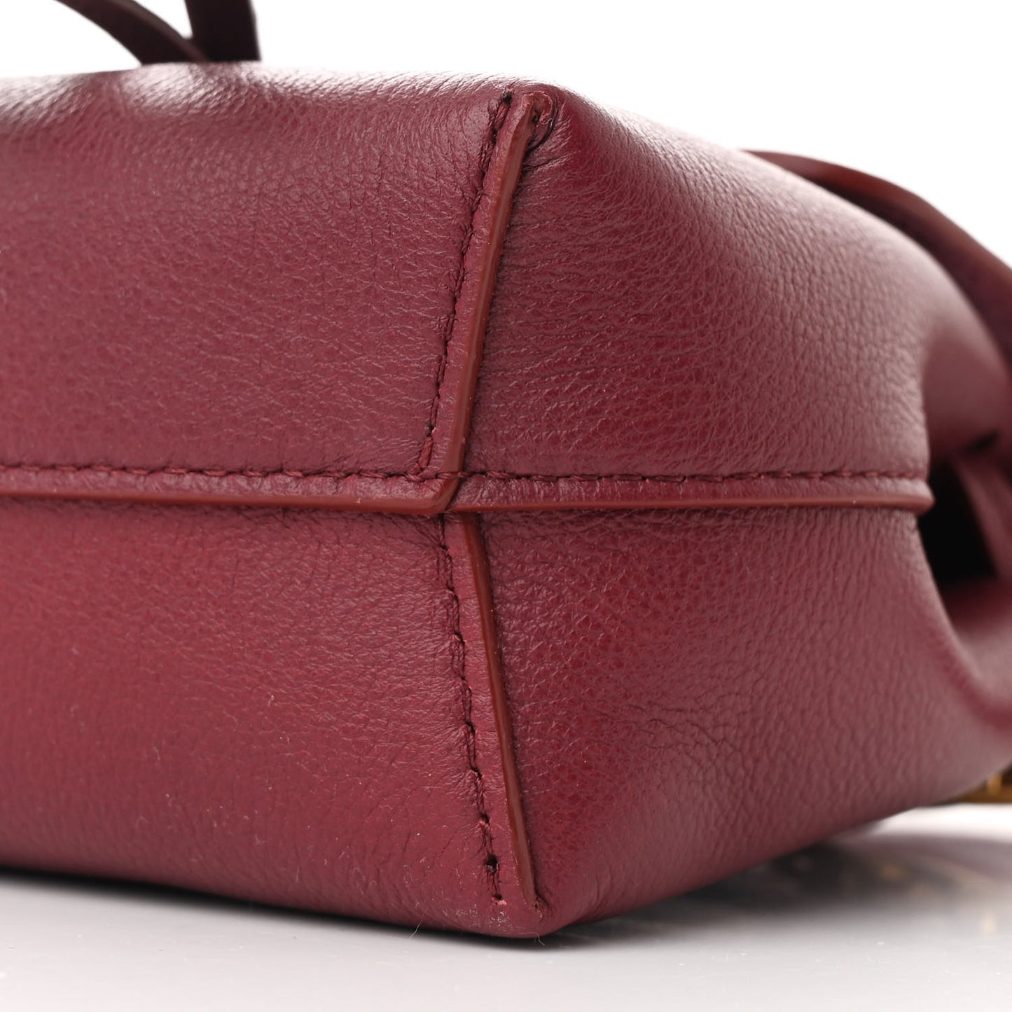 Calfskin Mini Soft Lady Bag Claret