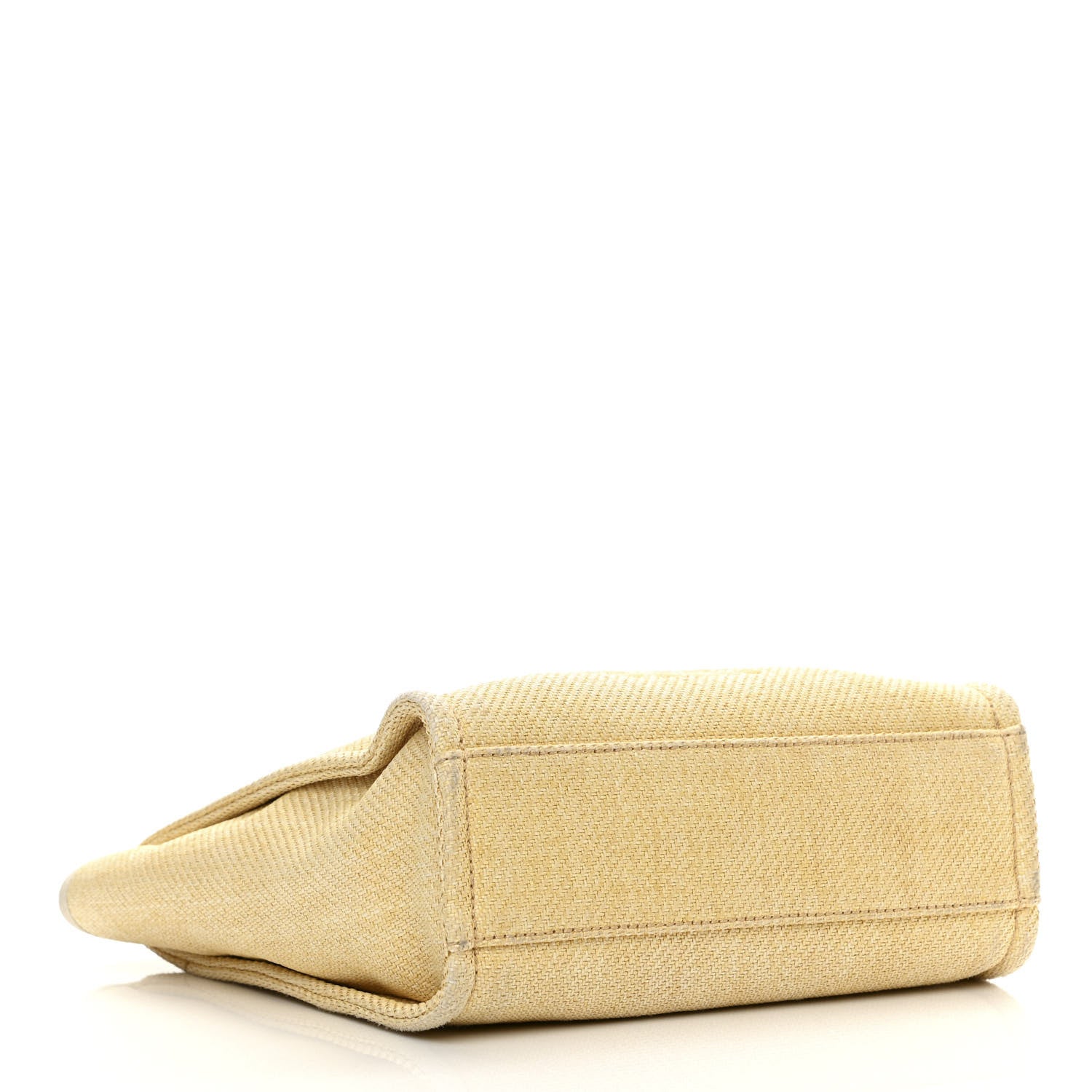 Chanel Canvas Mini Deauville Tote Light Yellow 4 of 15
