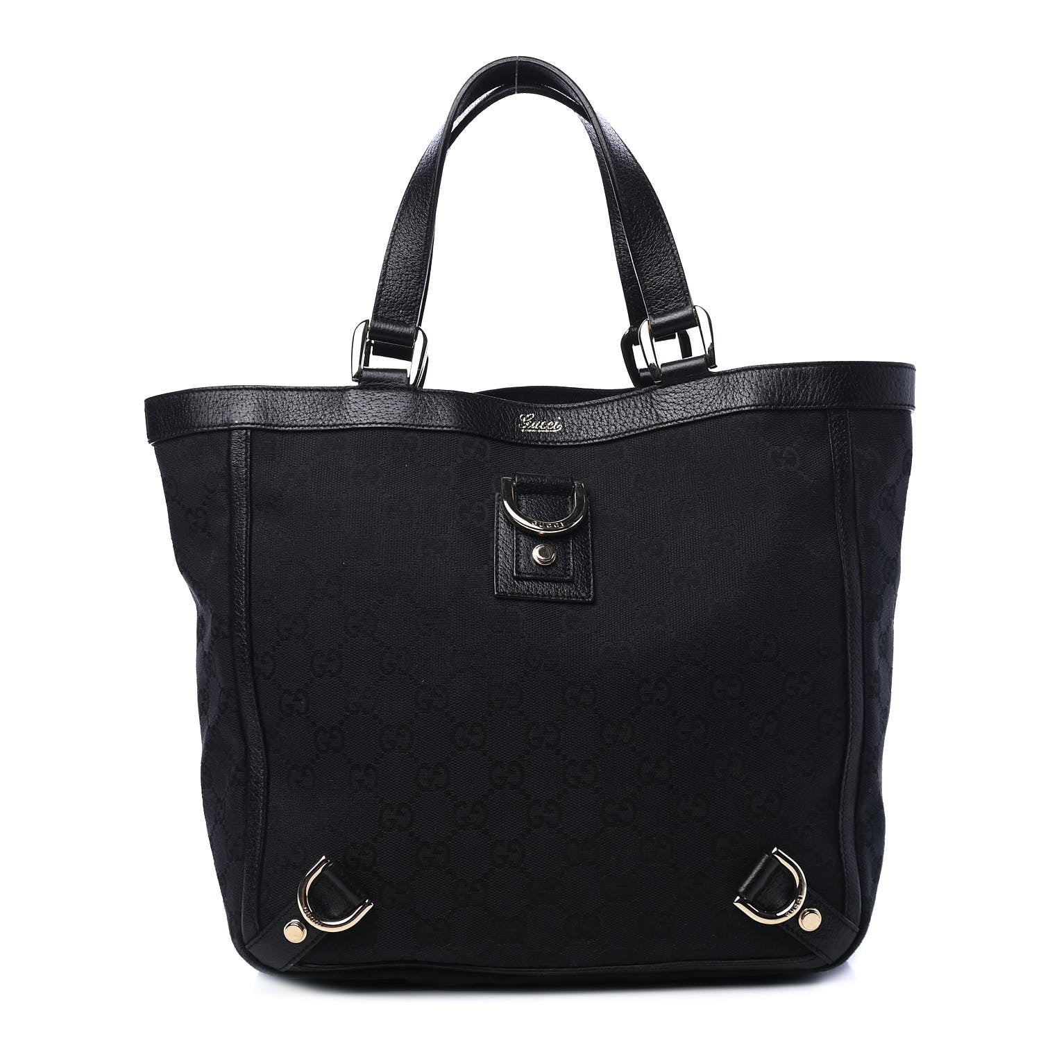 Gucci Monogram Small Abbey Tote Black 1 of 6