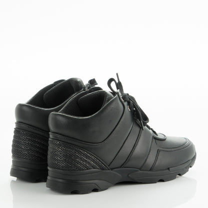 Chanel Calfskin CC Sneakers 41 Black 4 of 8