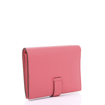 Hermes Chevre Mysore Bearn Compact Wallet Rose Azalee 2 of 9