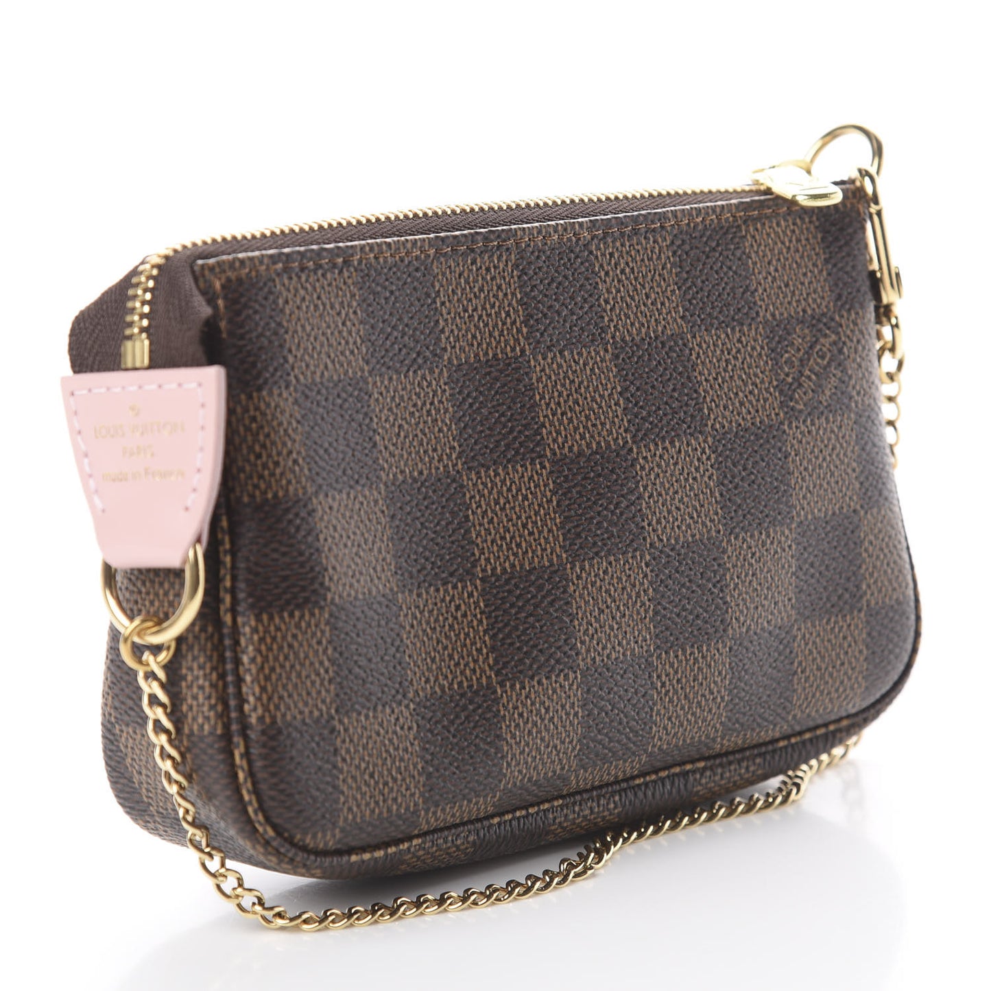 Damier Ebene 2020 Christmas Animation Big Wheel Mini Pochette Accessories Rose Ballerine