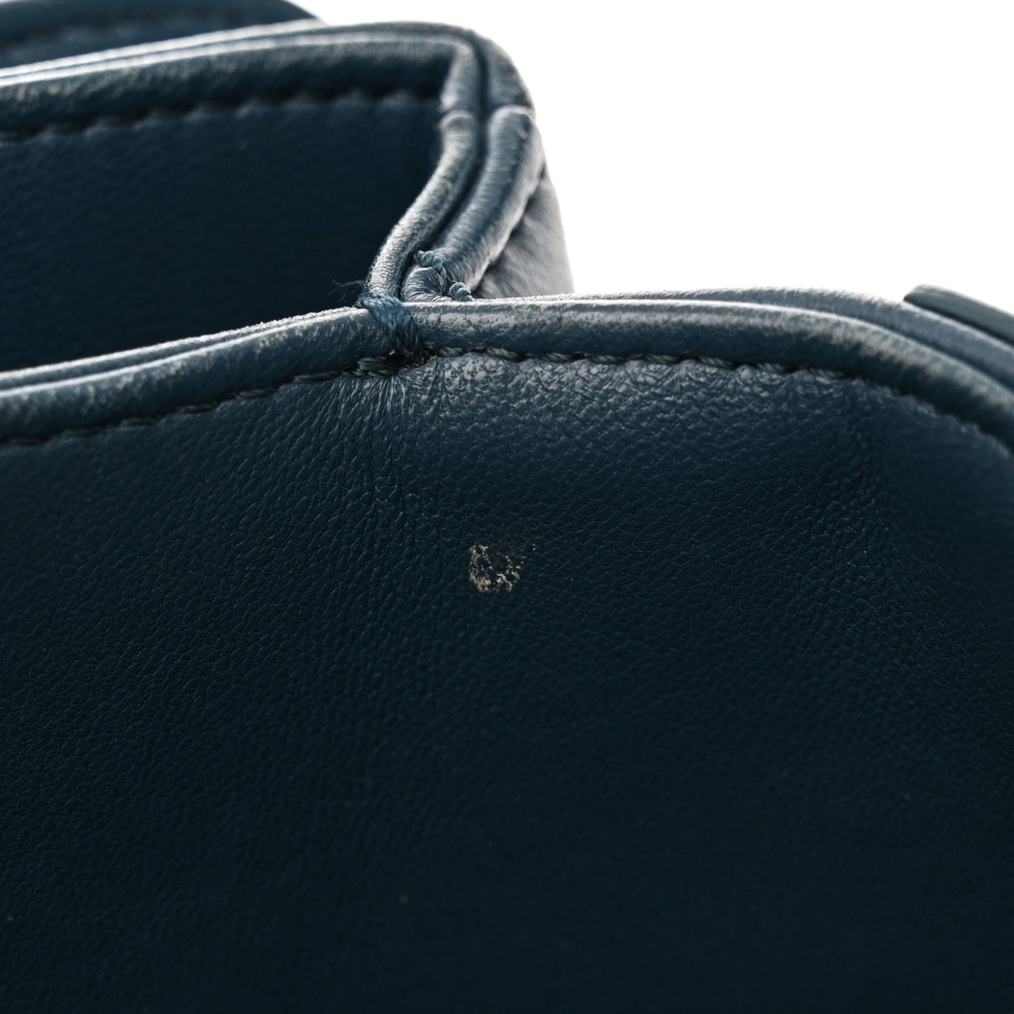 Lambskin Quilted Easy Carry Shopping Tote Blue