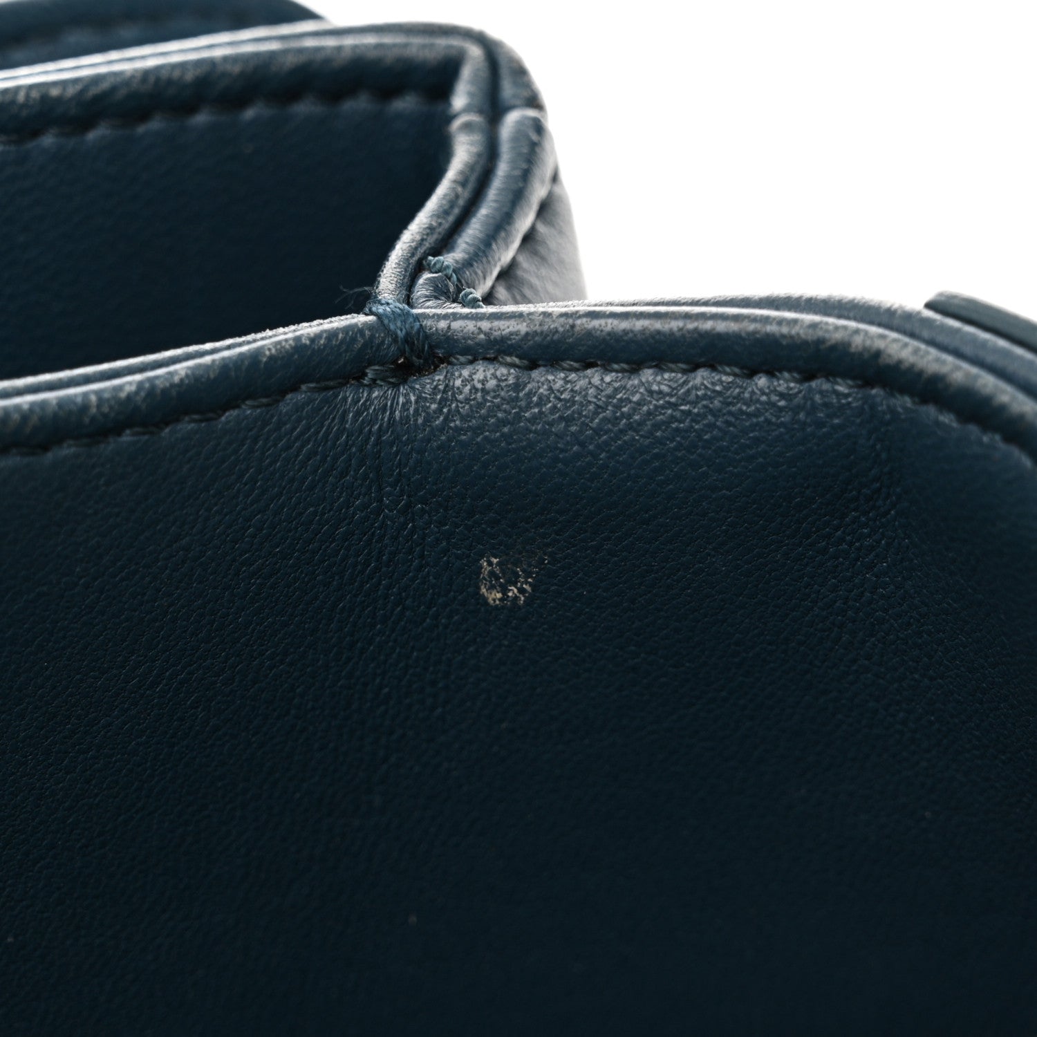 Chanel Lambskin Quilted Easy Carry Shopping Tote Blue 12 of 13