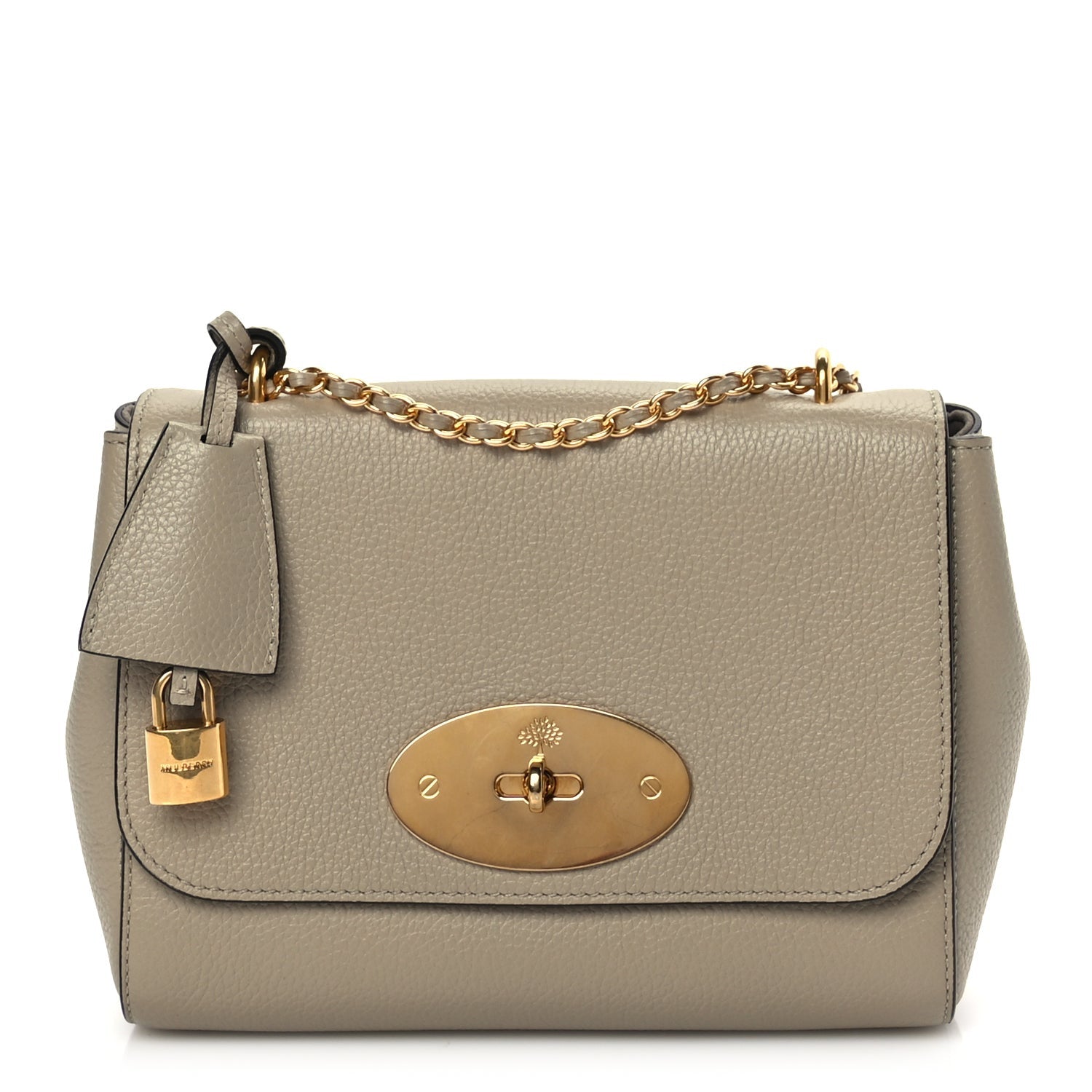 Mulberry Small Classic Grain Calfskin Small Lily Flap Solid Grey Solid Grey 1 of 6