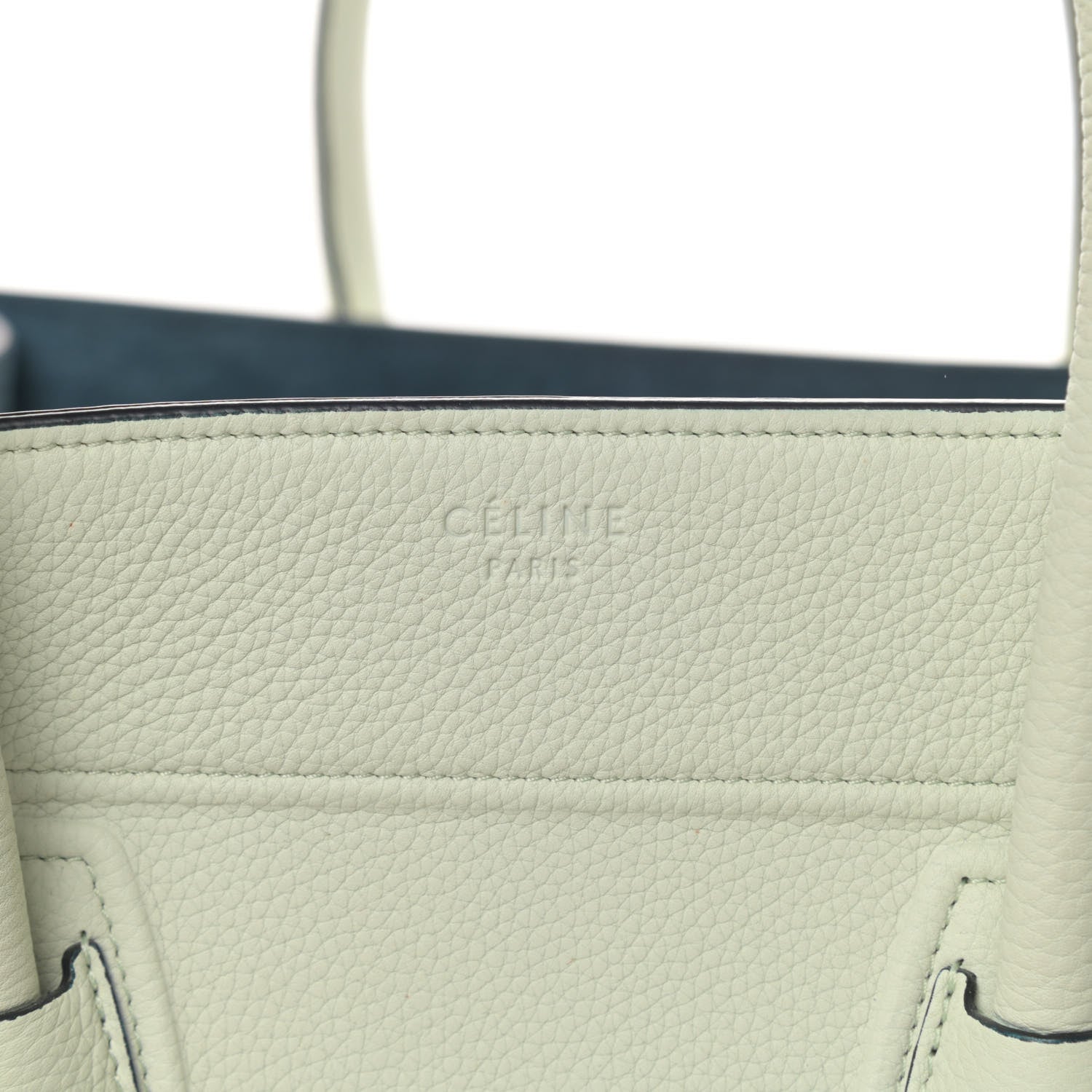 Celine Baby Grained Calfskin Medium Phantom Luggage Jade 6 of 11