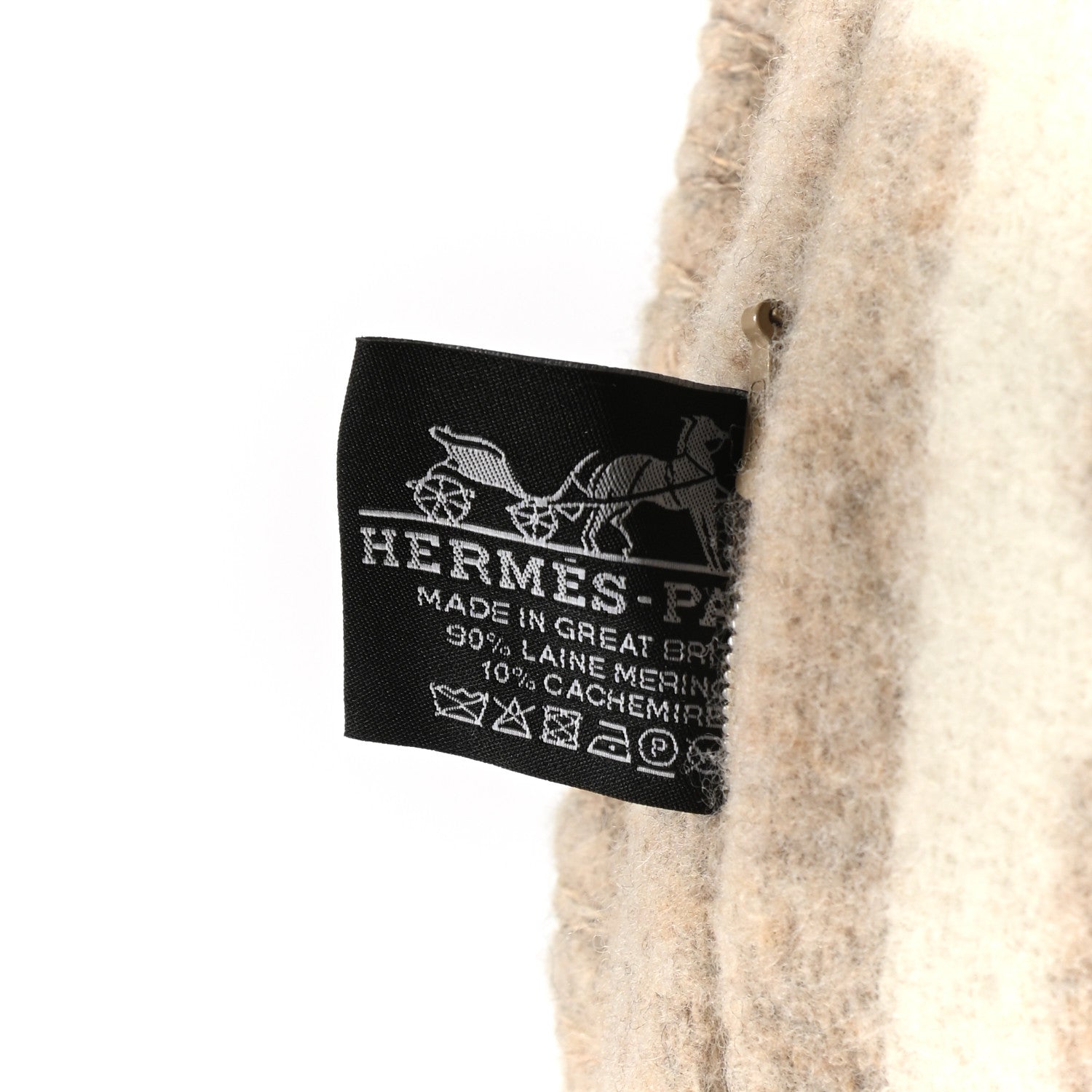 Hermes Wool Cashmere Avalon III Pillow PM Coco Camomille 3 of 3