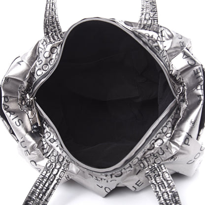 Chanel Lacquered Canvas Medium Unlimited Tote Argent Fonce 5 of 9