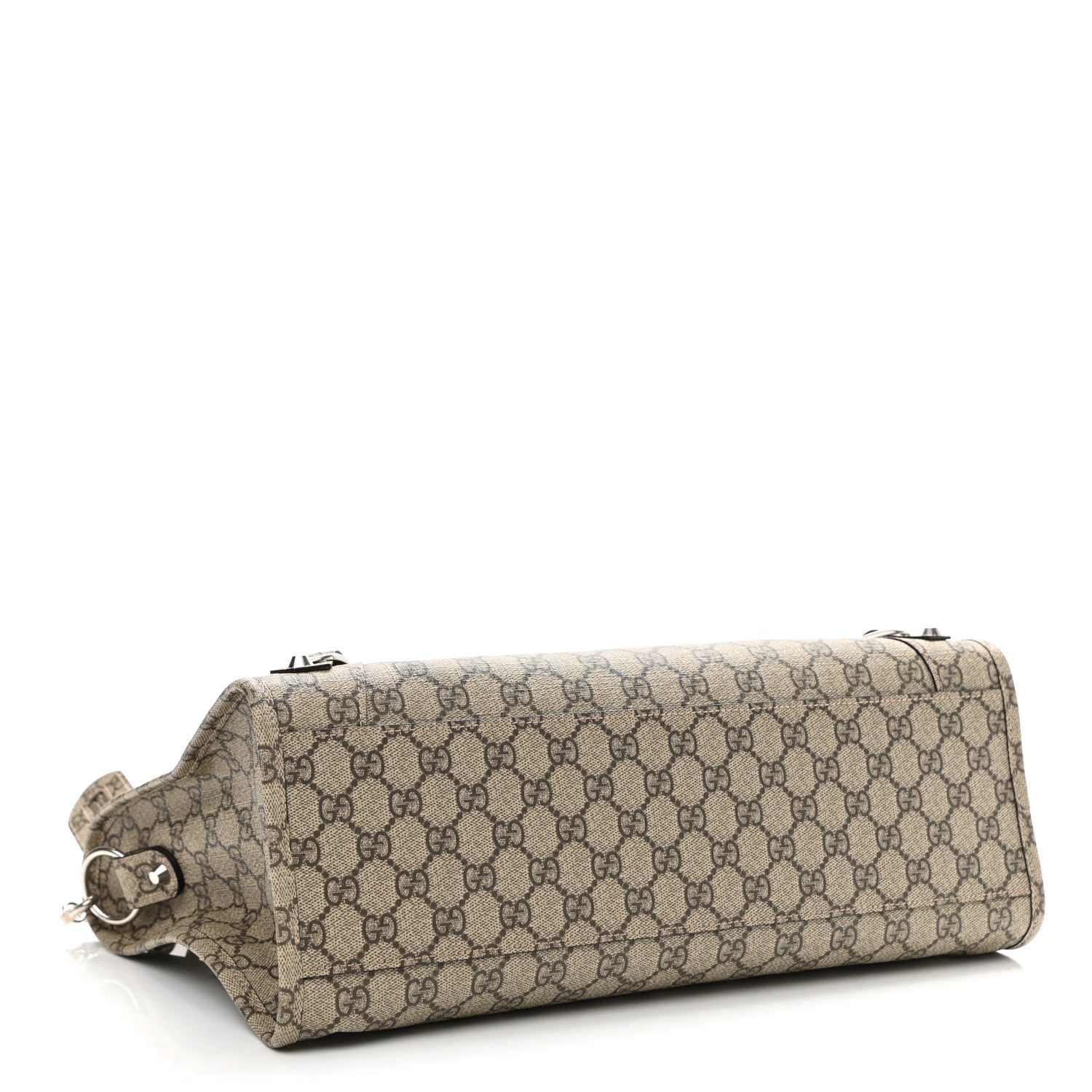 Balenciaga X GUCCI GG Supreme Monogram Neo Classic Silver Hardware City Beige Ebony 4 of 10