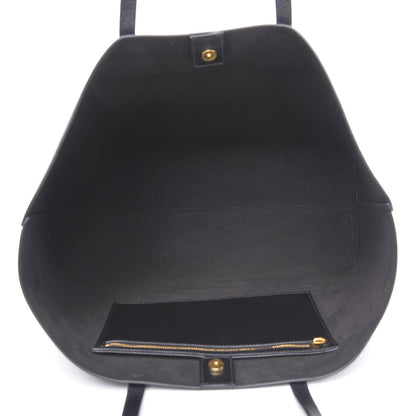 Tom Ford Grained Calfskin Large T Tote Black 4 of 8