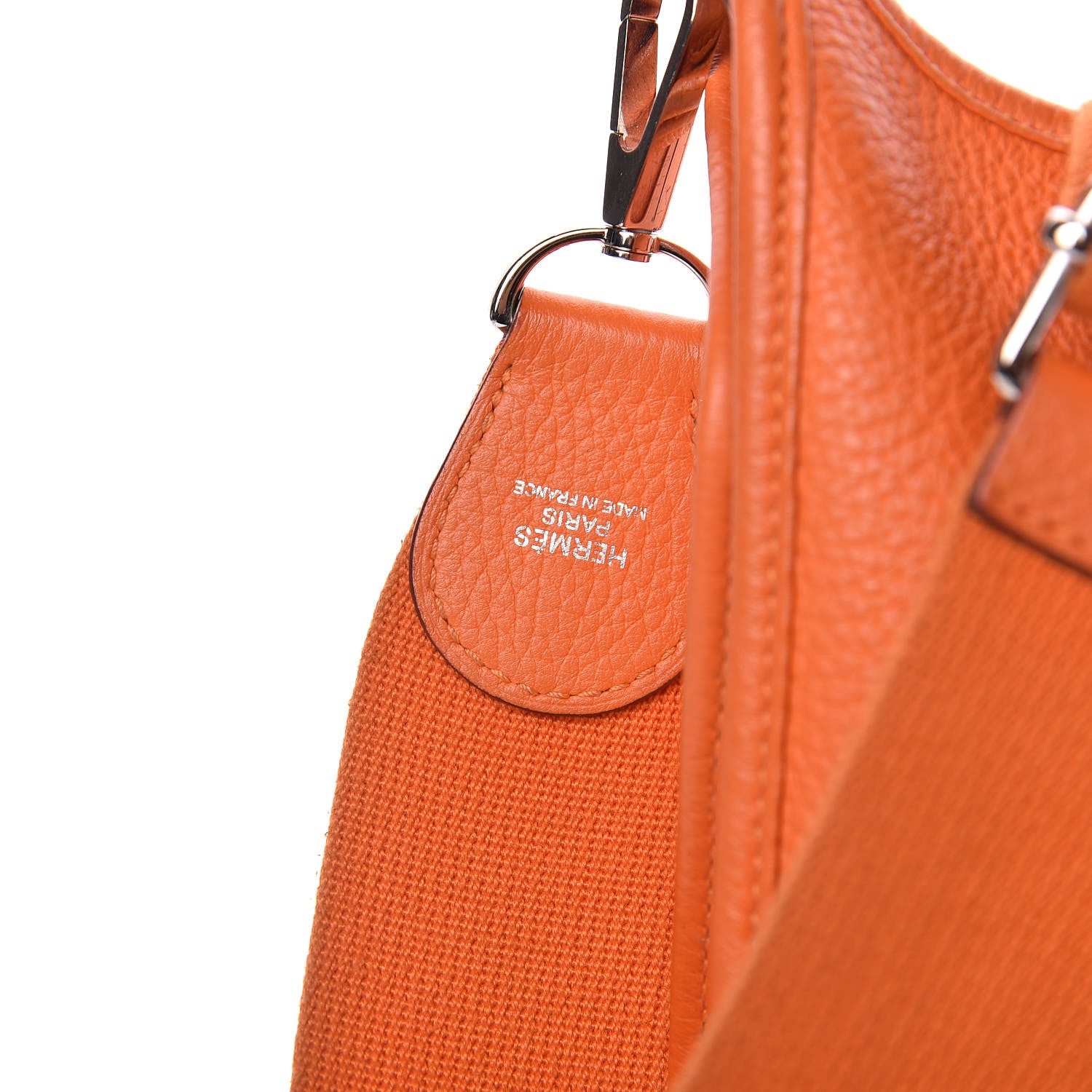 Hermes Taurillon Clemence Evelyne III GM Orange 8 of 12